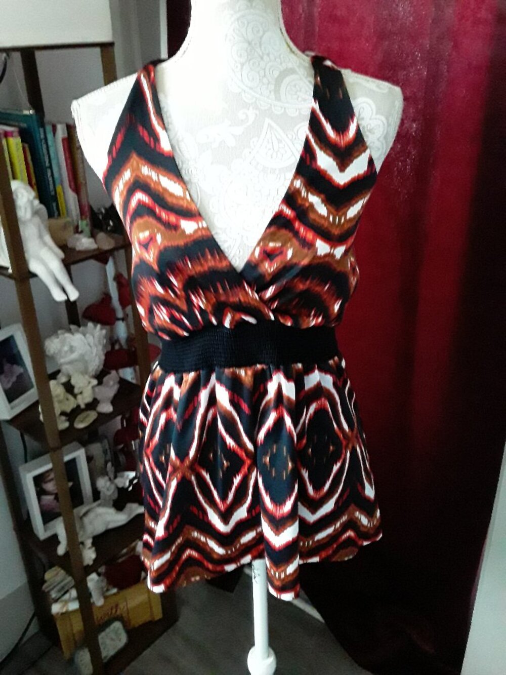 TORRID colorful halter top size 1
